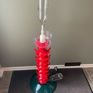 Plastic Bottle Drying Rack 90 Wine Bottle Sanitizer Tree and Dryer - Complete